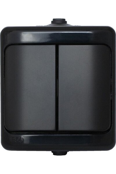 Kos BRYZA Conector tip soclu IP54 16AX 250V negru 180905