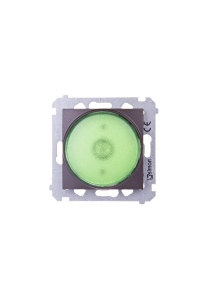 Kontakt-Simon Simon 54 LED semafor lumină verde bronz mat DSS3.01/46