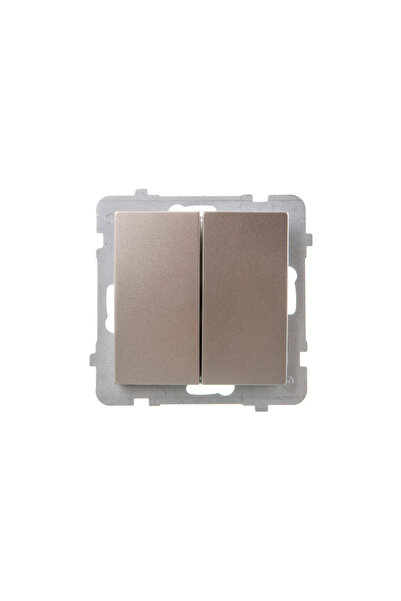 OSPEL Conector sfeșnic AS lumină dublă satinată (LP-2g/m/45)
