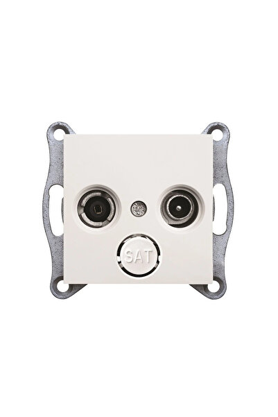 hager LUMINA2 mufă antenă terminal RTV alb - WL3010