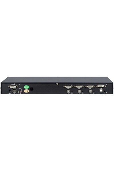 Inter-Tech AS-9104DA Comutator DVI KVM cu montare pe rack, 4xDVI/USB/Audio cu...