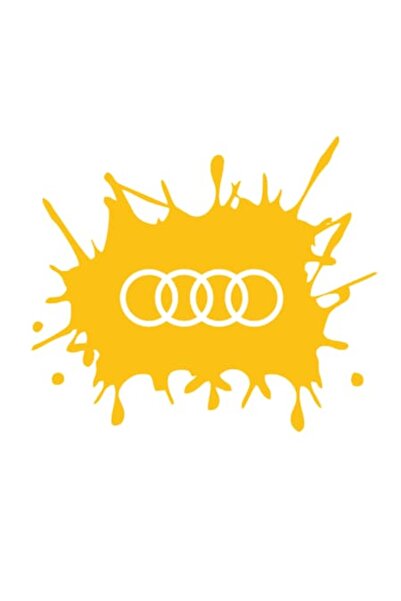 Oracal Autocolant logo Audi, auriu, 15cm