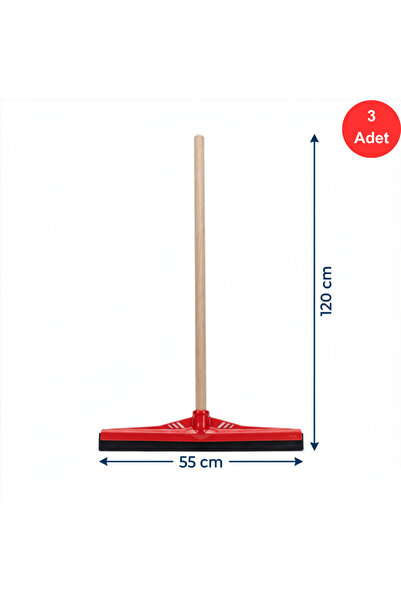 Mulpex 55 cm Yer Çekçeği Çekpas + 120 cm Screwed Wooden Handle Set Profession...