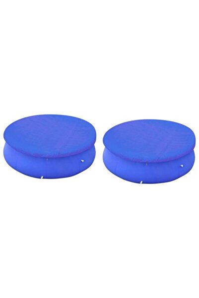 vidaxl Prelate pentru piscine supraterane, 2 bucăți, rotunde, 300-367 cm