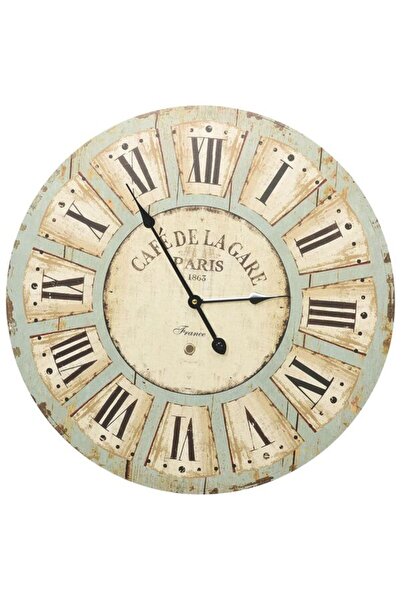 vidaxl Ceas de perete, multicolor, 60 cm, MDF