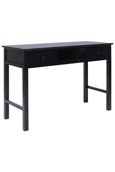 vidaxl Birou, negru, 110 x 45 x 76 cm, lemn