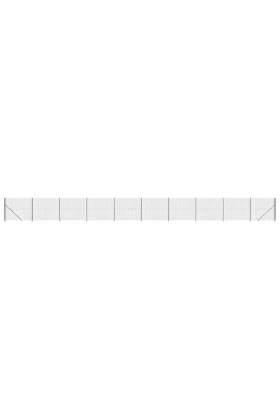 vidaxl Gard din plasă de sârmă cu bordură, antracit, 2 x 25 m