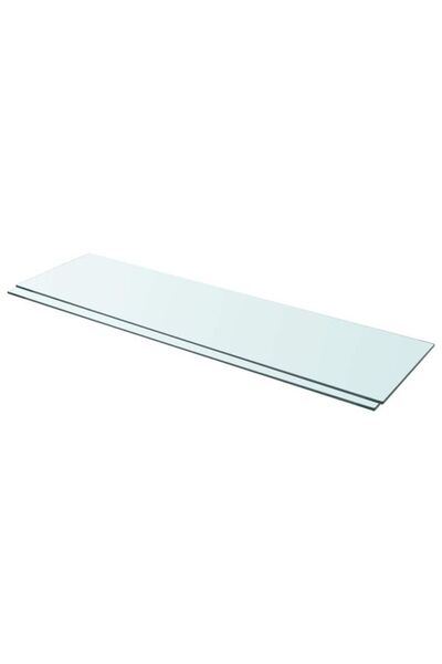 vidaxl Rafturi, 2 buc., 110 x 30 cm, panouri de sticlă transparentă
