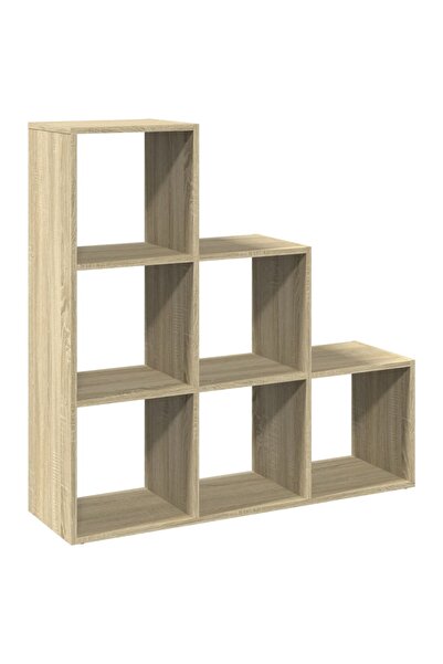 vidaxl Bibliotecă/separator 3 niveluri stejar sonoma 99x29x99 cm lemn