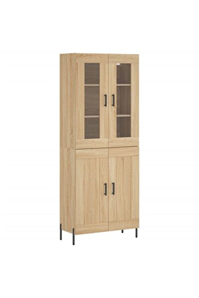 vidaxl Dulap înalt, stejar Sonoma, 69,5 x 34 x 180 cm, lemn compozit