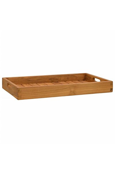 vidaxl Tavă de servire, 60 x 35 cm, lemn masiv de tec