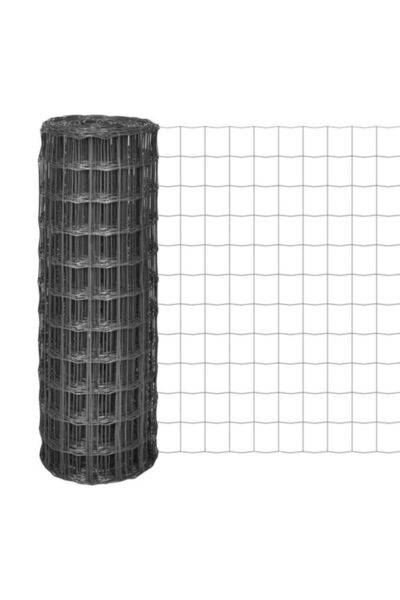 vidaxl Gard Euro, gri, 10 x 1.5 m, oțel
