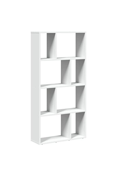 vidaxl Bibliotecă albă 60x20x120,5 cm, lemn stratificat