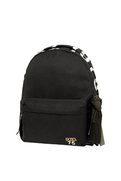 Polo Γνήσιο Σακίδιο Πλάτης Σχολείου Scarf Επετειακό 75ης Επετείου Μαύρο (9010...