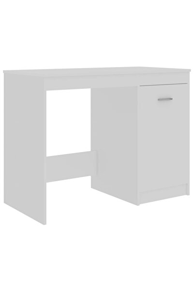 vidaxl Birou, alb, 100x50x76 cm, lemn prelucrat