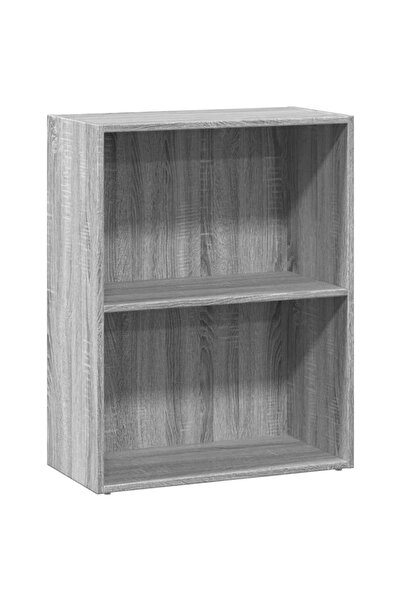 vidaxl Bibliotecă, gri sonoma, 60x30x77 cm, lemn prelucrat