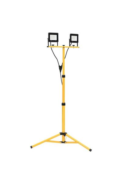 vidaxl Proiector LED cu trepied, 2 x 30 W, Alb cald