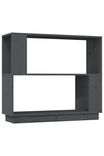 vidaxl Bibliotecă/Separator cameră, gri, 80x25x70 cm lemn masiv pin