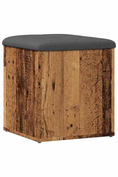 vidaxl Bancă de depozitare din lemn vechi 42x42x45 cm lemn prelucrat