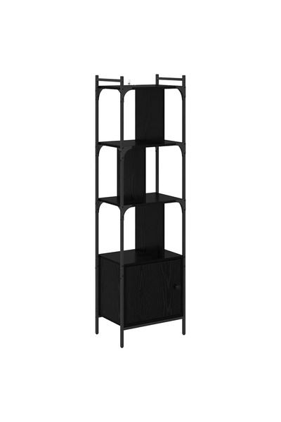 vidaxl Bibliotecă Stejar Negru 44,5 x 30 x 154,5 cm Lemn compozit