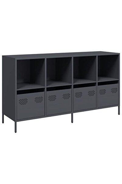 vidaxl Dulap, antracit, 135 x 39 x 73.5 cm, oțel laminat la rece