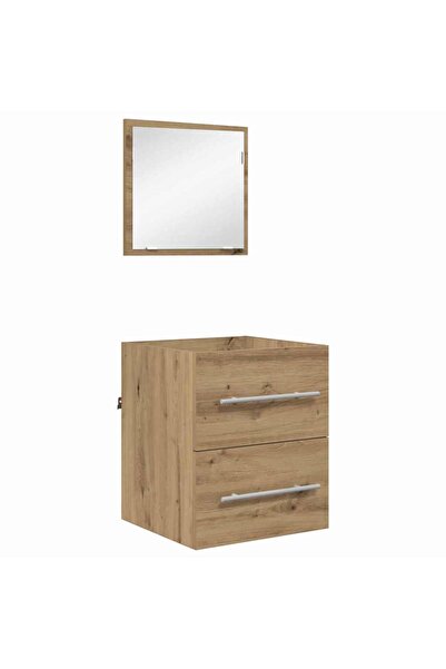 vidaxl Set de mobilier pentru baie cu sertar Maro 41 x 38,5 x 48 cm