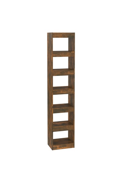 vidaxl Bibliotecă/Separator cameră, stejar fumuriu, 40x30x198 cm