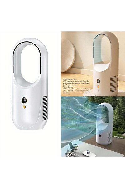 hey Ventilator portabil 35 x 12 cm, fără pale, cu LED, silențios