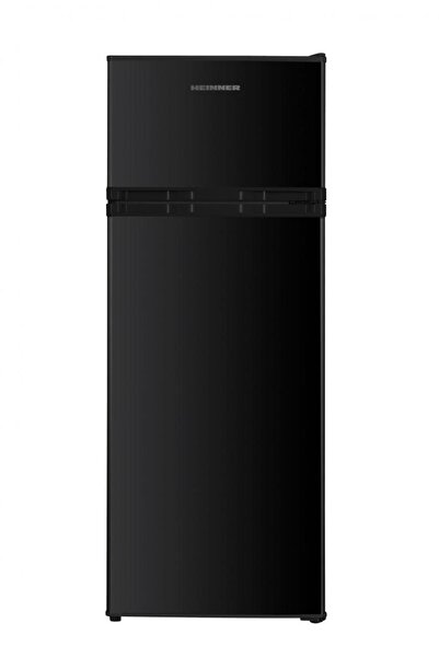Heinner HF-H2206BKE++ 206L Frigider cu congelator cu două uși, Negru