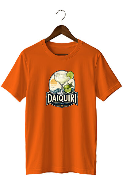 remonz تي شيرت Daiquiri Cocktail Club للجنسين مطبوع عليه كوكتيل ذو قصة عادية ...