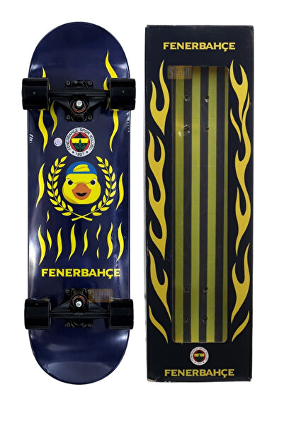 Fenerbahçe Lisanslı Işıklı Silikon Tekerlekli 70x20cm Çocuk Kaykayı