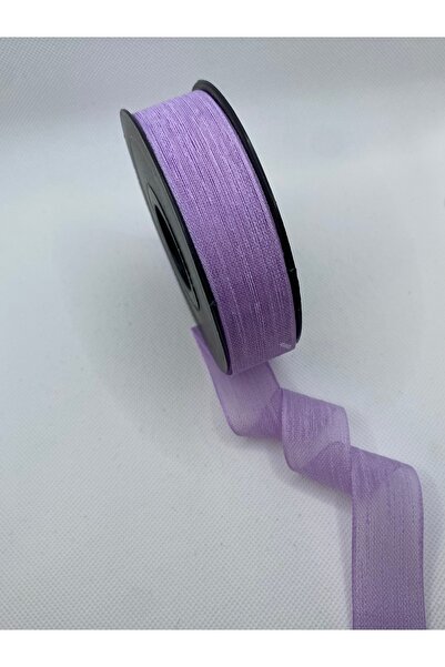 Lorin hobi Lilac Linen No-Poly Ribbon 2.5 cm 20 Meters Bride, Engagement, Wed...