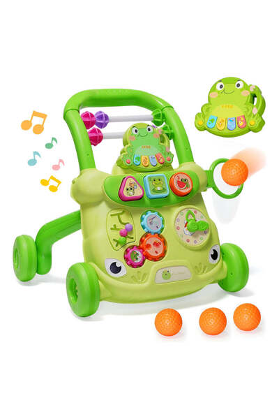 PLAYZO Baby Push Walker Early Educational Toy Color