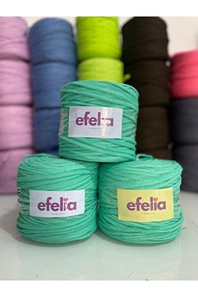 efelia concept KOYU TURKUAZ ÖRGÜ PENYE İP ÇANTA ÖRGÜ İP - (600-650GR) 1 ADET