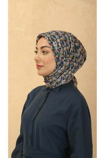 locella Soft Pamuk Eşarp Saks