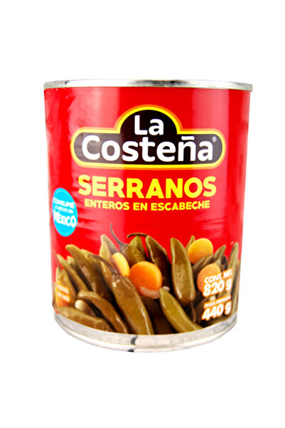 La Costena Ardei Serrano Intregi 820g