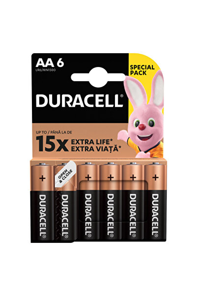 Duracell Βασικές μπαταρίες AA, 6 τεμάχια