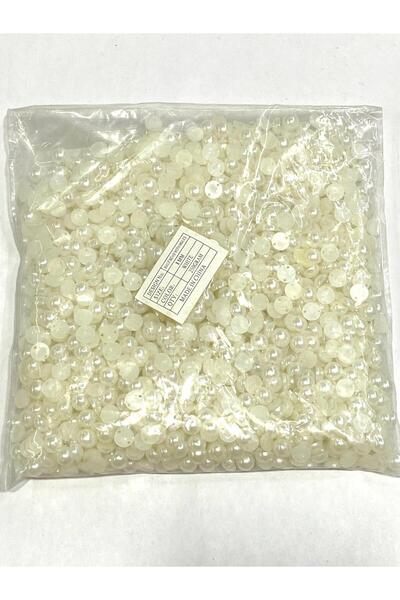 karantuhafiye Mărgele de perle semi-intregi împletite / 8 mm / 250 gr / Alb
