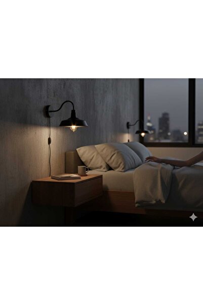 Crown Modern Wall Applique Classic Design Black Wall Light