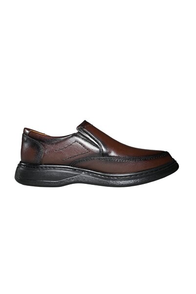 Pelle Pero men's genuine leather laceless daily comfortable shoe brown