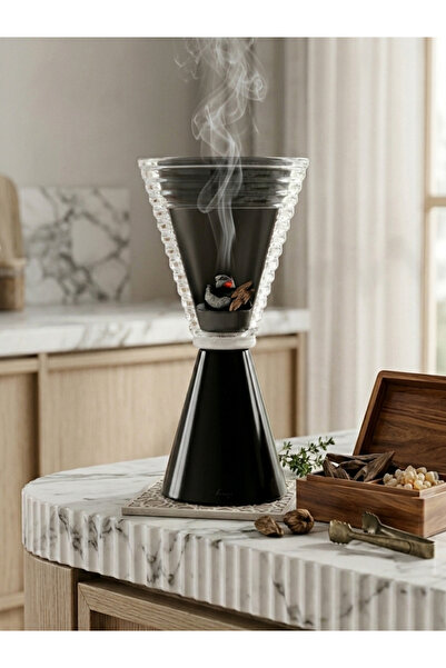 Mony moon Modern Luxury Acrylic Geometric Transparent Design Cone Base Charco...