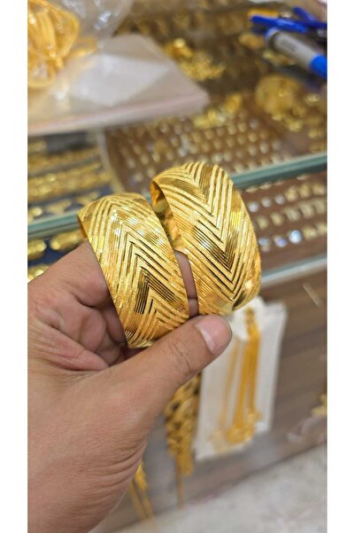 barisiva gold 22 AYAR ALTIN KAPLAMA 3 CM ENİNDE DESENLİ BİLEZİK 1 ADET FİYATI...