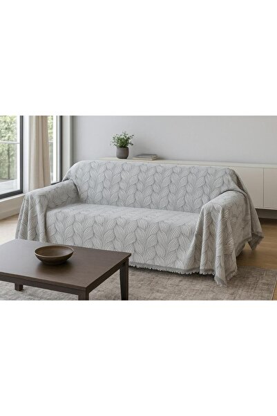 Linea Home Κουβέρτα Σενίλ Πλεκτή Γκρι Μονόκλινη Τριθέσια 180x300 LH2024198-3