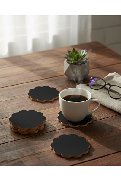 ih ihra Set of 15 Wooden Daisy Coasters - Decorative Coffee Presentation (10X...