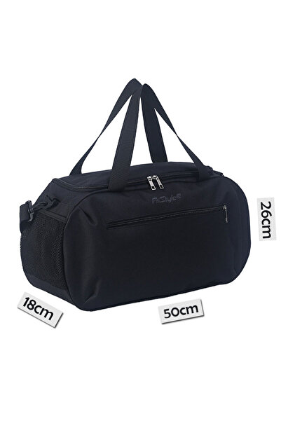 PriStyle Geanta pentru Sala, Fitness sau Echipament de Sport, Cu Buzunare Suplimentare Exterioare si Bretea de Umar, 50x18x26cm, PriStyle®