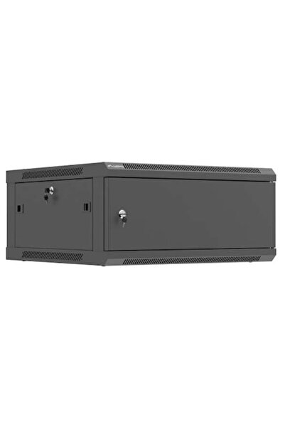 Lanberg Dulap metalic, Lanberg, Rack 19 " 4U, 600x600, negru, uși metalice