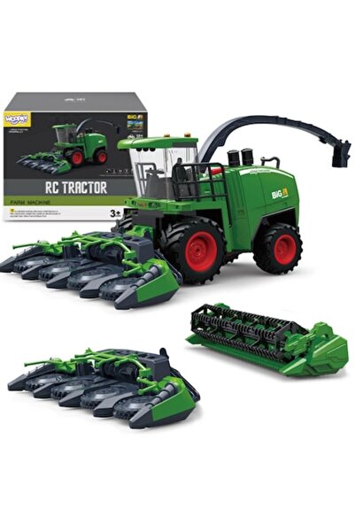 woopie Combină agricolă cu telecomandă, Woopie, set cu 2 accesorii, verde