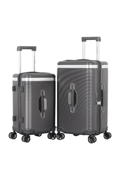 AVIATOR 2-Piece Brand Travel Luggage Set 24&20 Inch - Shatter-Resistant Pc Ma...
