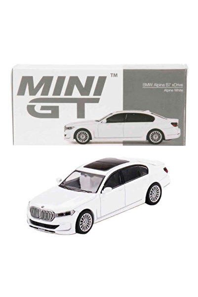 mini gt 164 بي إم دبليو ألبينا بي 7 إكس درايف ألباين وايت دايكاست موديل سيارة