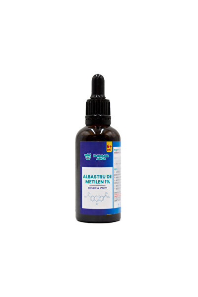 Farmacia Anca L-ALBASTRU DE METILEN 1% CU PIPETA UZ INTERN*50ML
